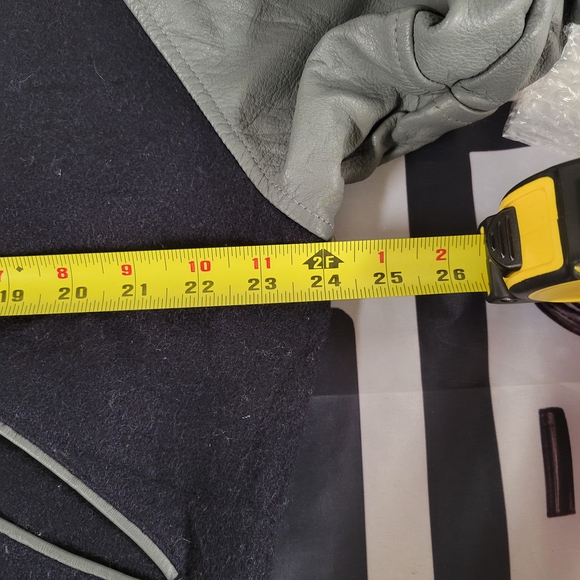 Vintage Polaris Varsity Navy Gray Bomber Jacket, Made In Canada Men's Large/XL - Picture 6 of 12